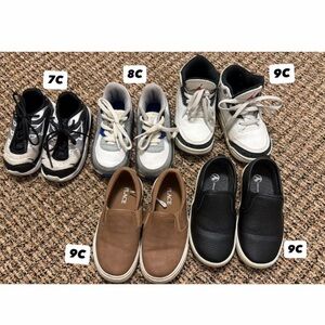 Kids Black and Brown Sneakers